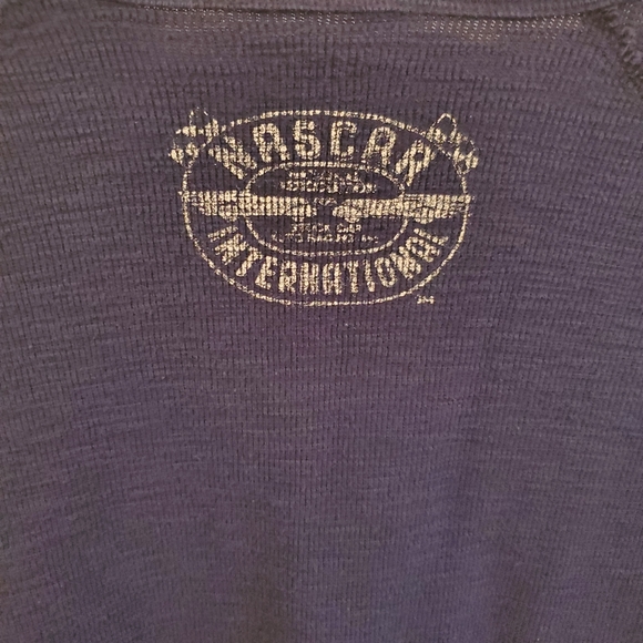 Lucky brand Nascar International long sleeve thermal tee size XL blue red - Picture 11 of 13